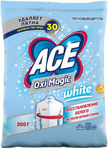 Пятновыводитель Ace "OxiMagic White", 200 г